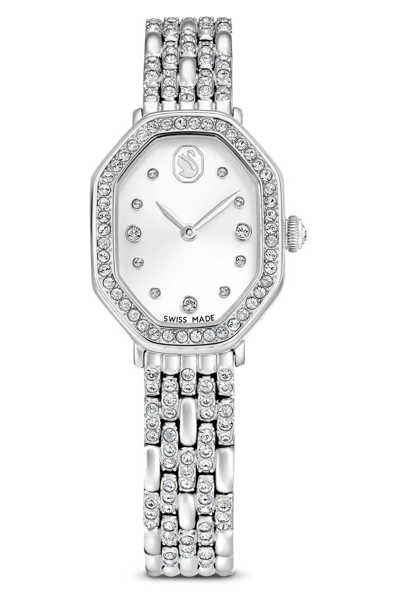 Dextera Bracelet Watch, 32mm x 23mm, Main, color, SILVER
