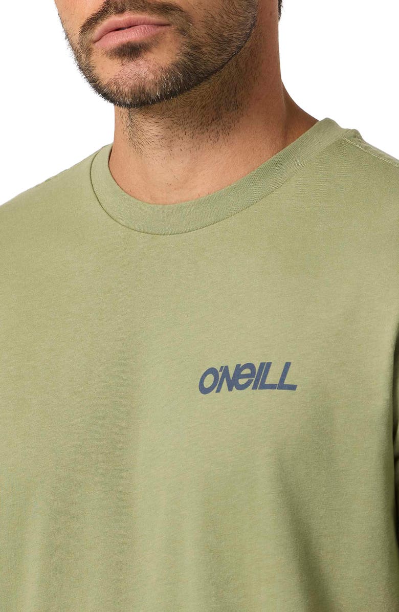 O'Neill Dawn Classic Cotton Graphic T-Shirt, Alternate, color, Oil Green