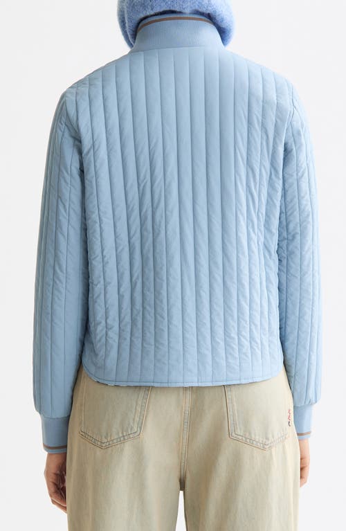 Scotch & Soda Reversible Quilted Jacket In Blue