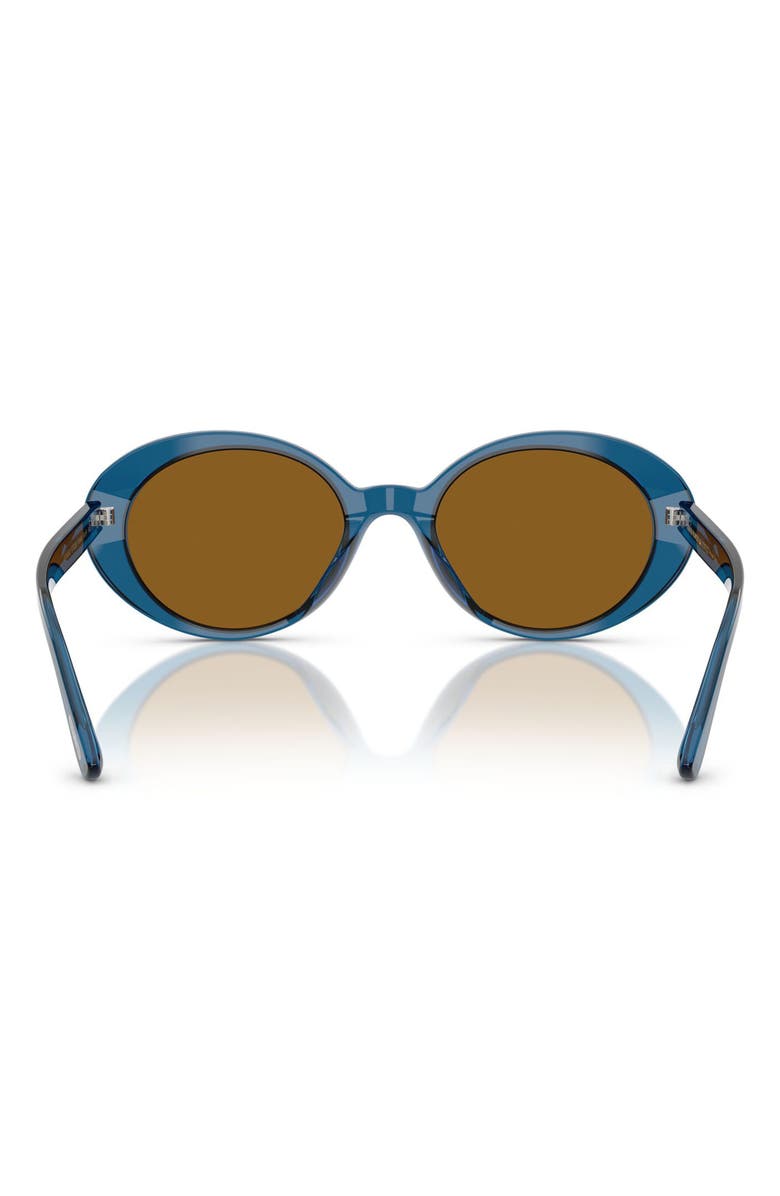 Oliver Peoples Lumar 51mm Oval Sunglasses, Alternate, color, Tetsukon Blue / True Brown