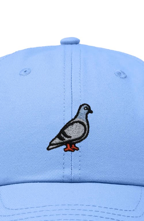 Dalix Pigeon Embroidered Everyday Hat In Light Blue