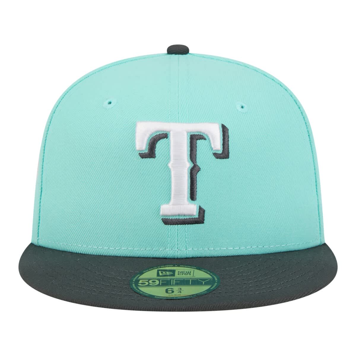 New Era Men's New Era Turquoise/Charcoal Texas Rangers Two-Tone Color ...