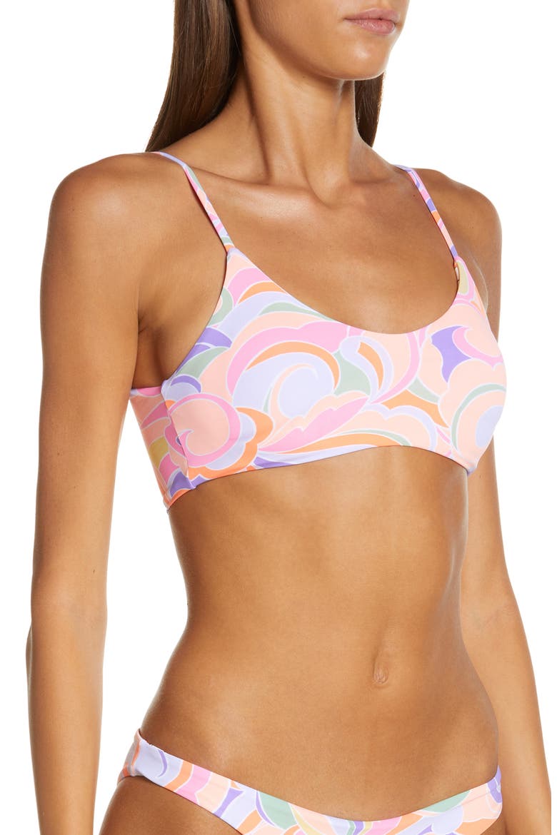 Pucchini Praia Reversible Bikini Top, Alternate, color, PURPLE