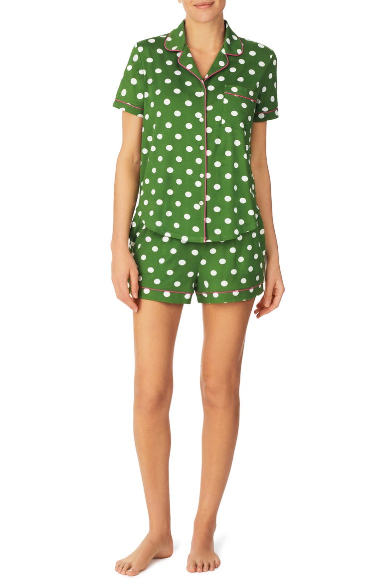 print short pajamas, Main, color, GRN DOT