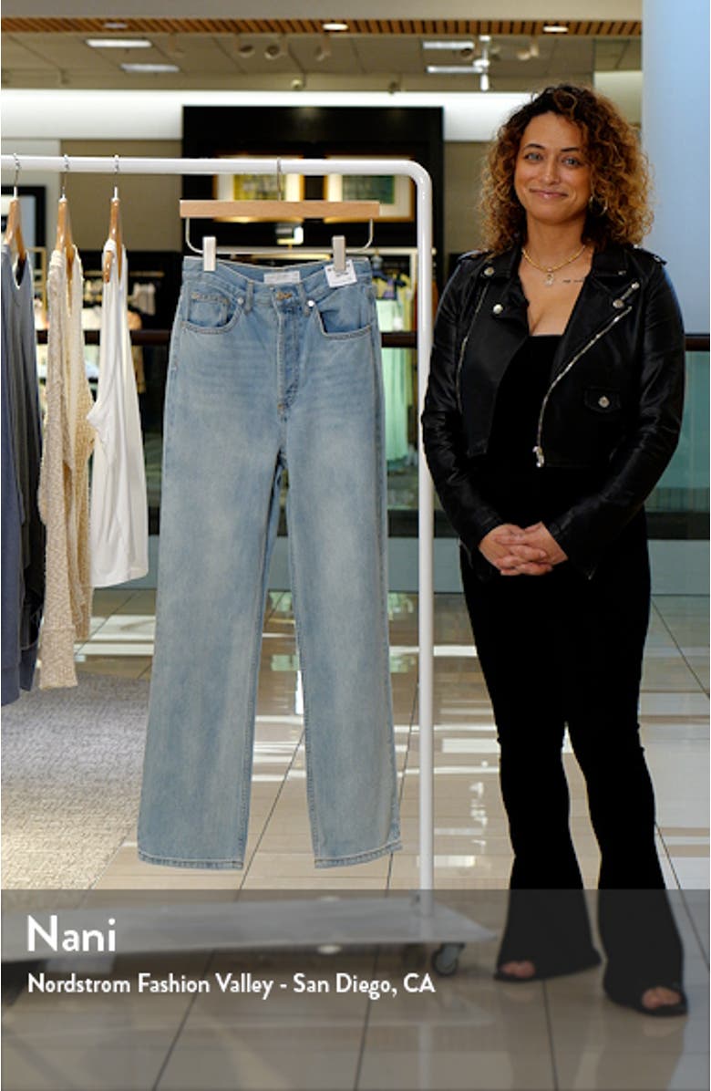 Kort High Waist Straight Leg Jeans, sales video thumbnail