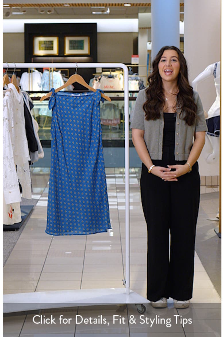 Maltina Print Sleeveless Cotton & Silk Minidress video