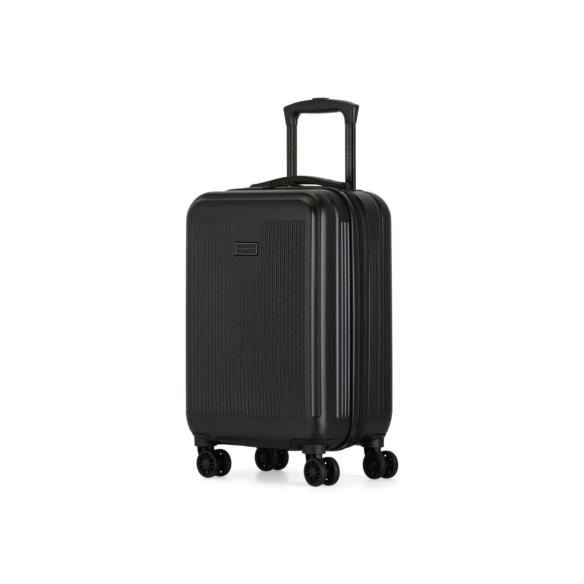 bugatti Singapore Hardside Carry-on Luggage with Double Wheels, Alternate, color, Black