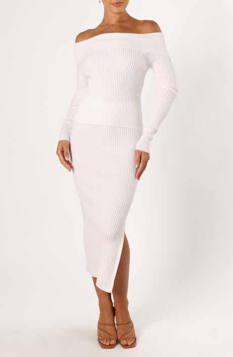 Petal & Pup Knit Off the Shoulder Top & Skirt Set