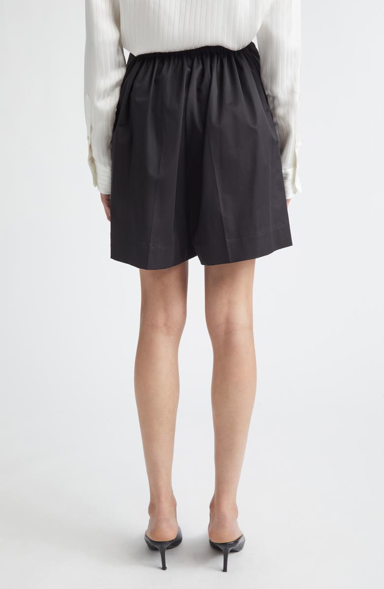 GIA STUDIOS Richie Cotton Blend Shorts, Alternate, color, Black