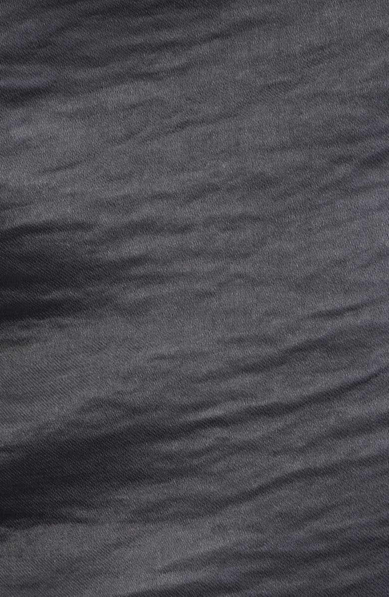 MANGO Sori Metallic Draped Minidress, Alternate, color, Grey