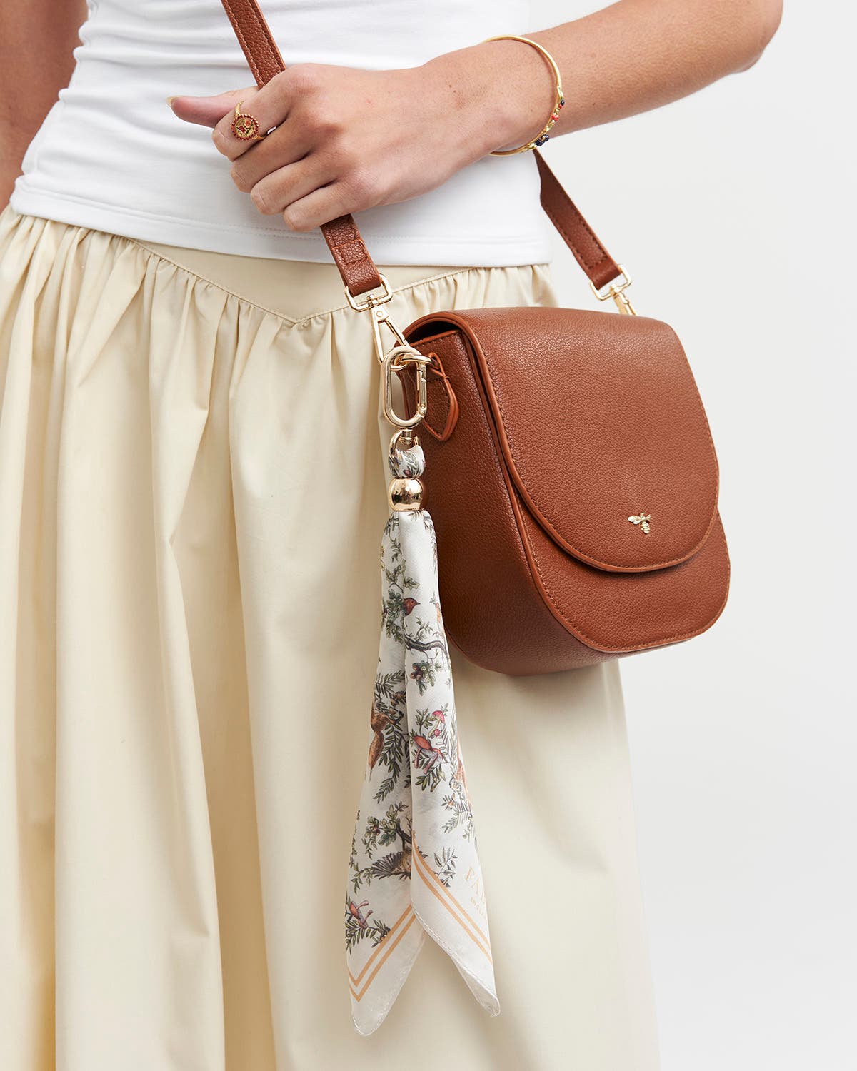 Beth Saddle Crossbody Purse, Alternate, color, Tan
