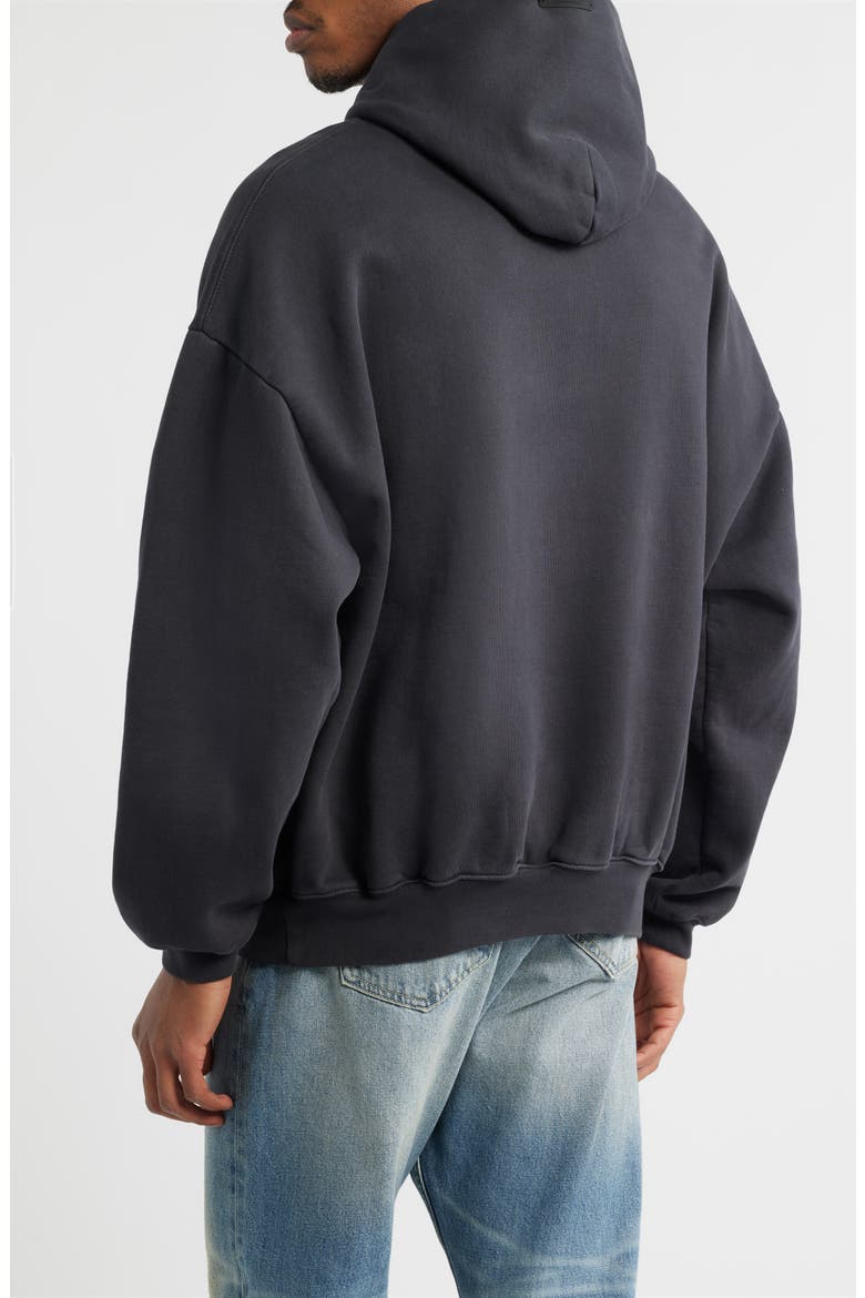 Campus '90s Fleece Logo Graphic Hoodie, Alternate, color, FADED BLACK