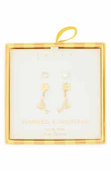 Leith Seabreeze & Daydreams Set of 2 Cubic Zirconia Lemon Drop Earrings