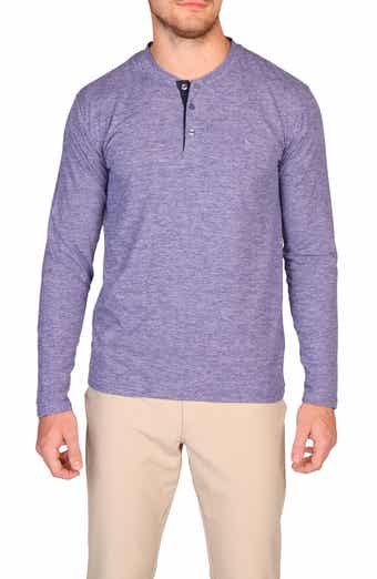 TailorByrd Brushed Mélange Long Sleeve Henley
