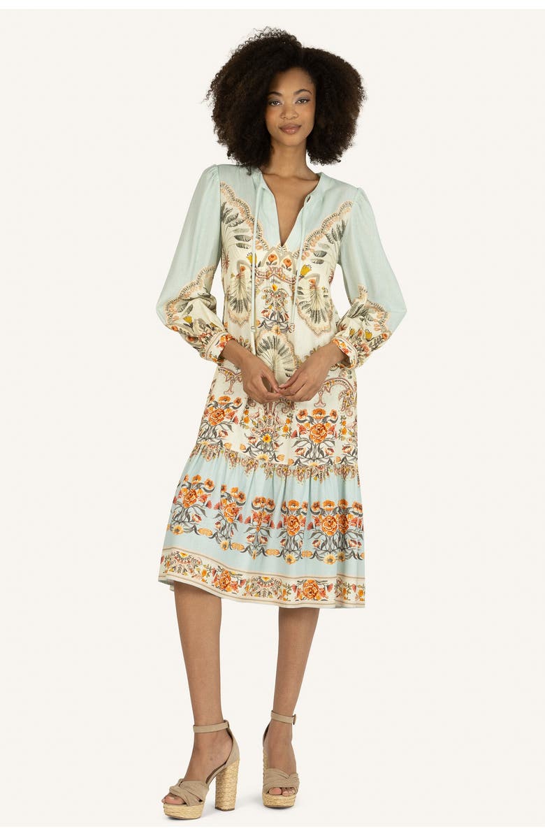 Super Natural by Secret Mission Sia Dress, Main, color, Light Blue Tropical Print