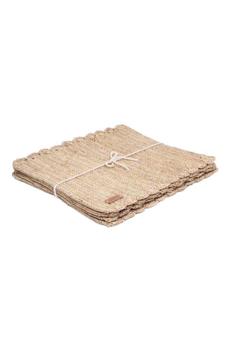 Tallo de Olivo Fique Woven Placemat Set of 4, Alternate, color, Natural