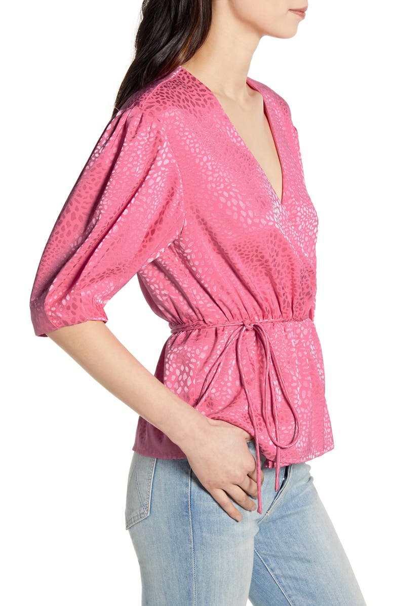Rebecca Minkoff Mary Wrap Blouse, Alternate, color,