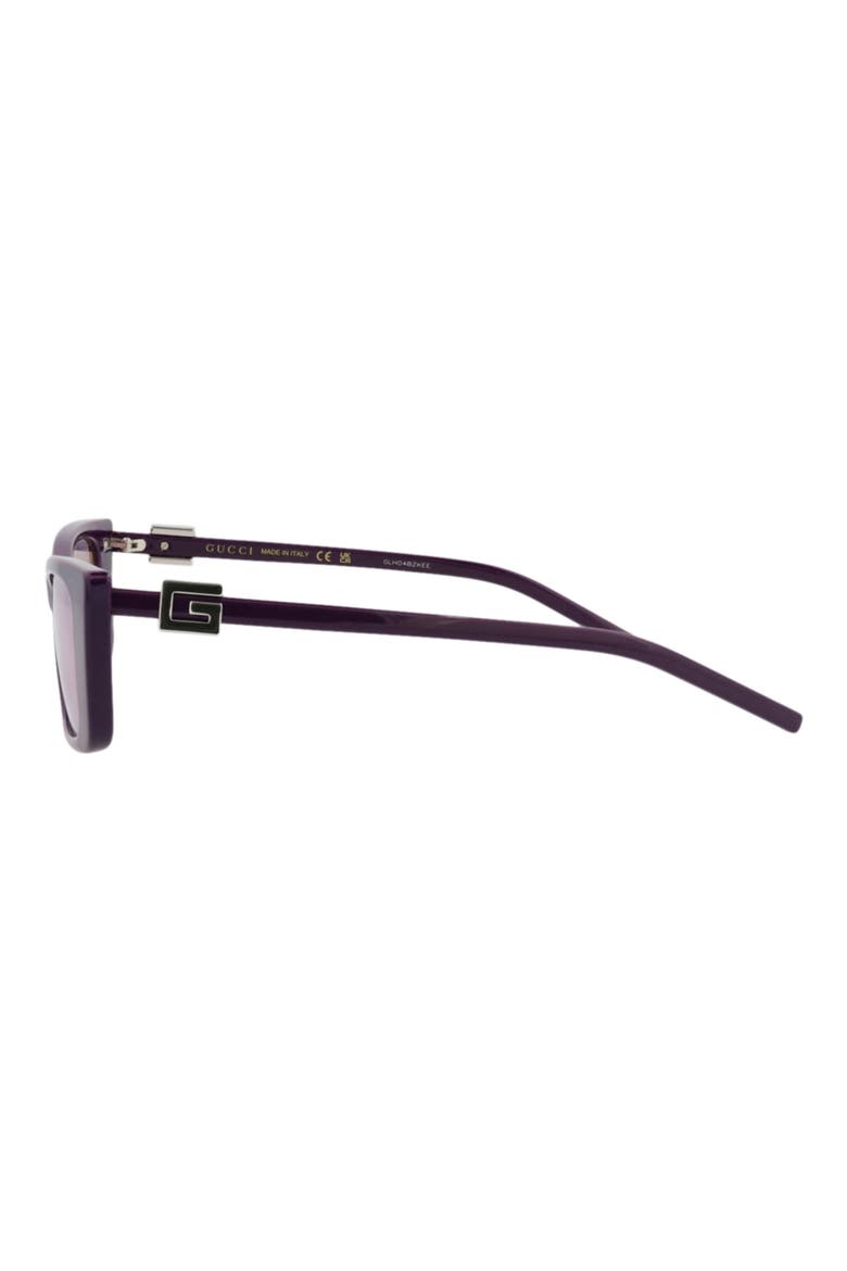 53mm Cat Eye Sunglasses, Alternate, color, VIOLET VIOLET VIOLET