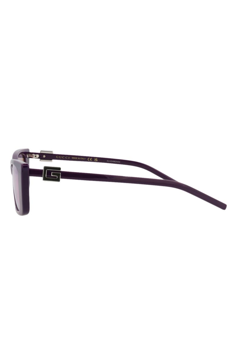 Gucci 53mm Cat Eye Sunglasses, Alternate, color, Violet Violet Violet