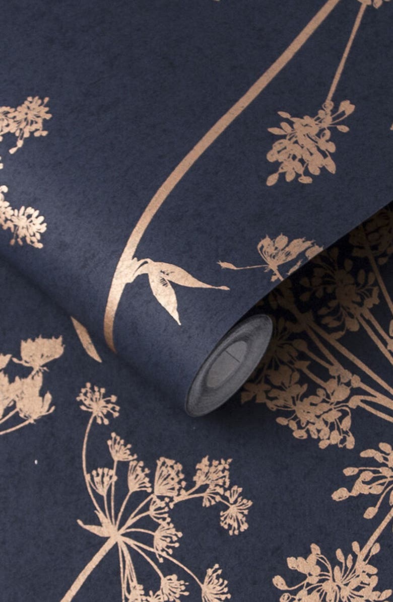 GRAHAM AND BROWN Anthriscus Dusk Removable Wallpaper, Alternate, color, 