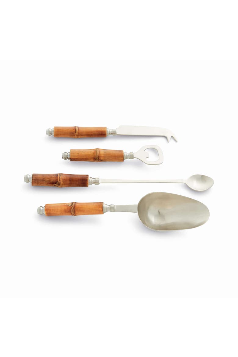 Barclay Butera Keystone Cocktail Accessories Set Of 4, Main, color, Brown