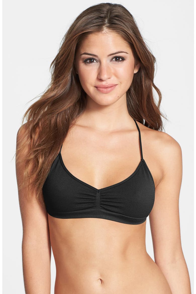 Intimately FP Seamless Strappy Back Bralette, Main, color, BLACK