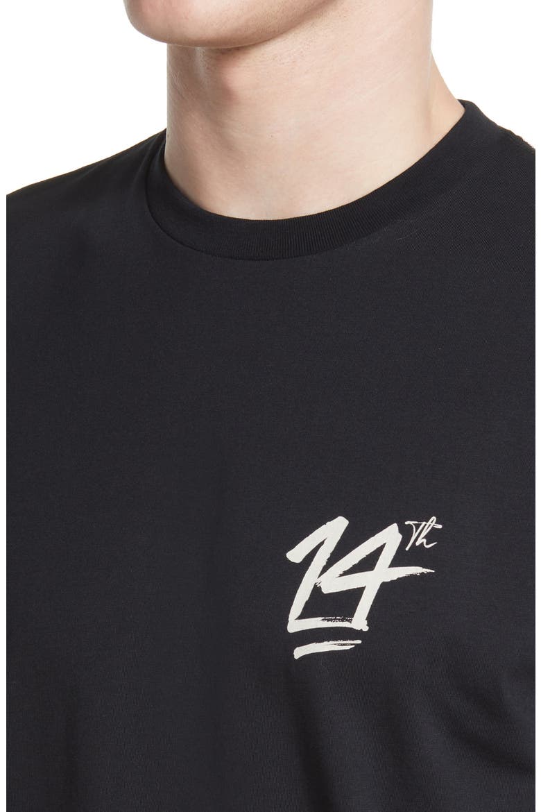 The 14th Graphic Pima Cotton Tee, Alternate, color, BLACK