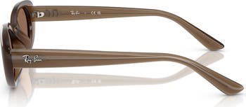 Felt Cute 52mm Gradient Small Oval Sunglasses