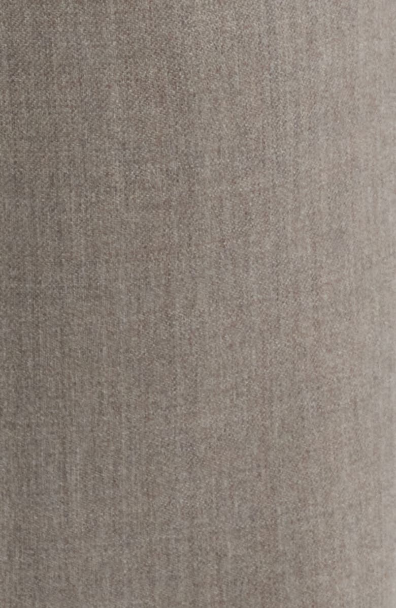 BOSS Genius Slim Fit Flat Front Wool Dress Pants, Alternate, color, Medium Beige