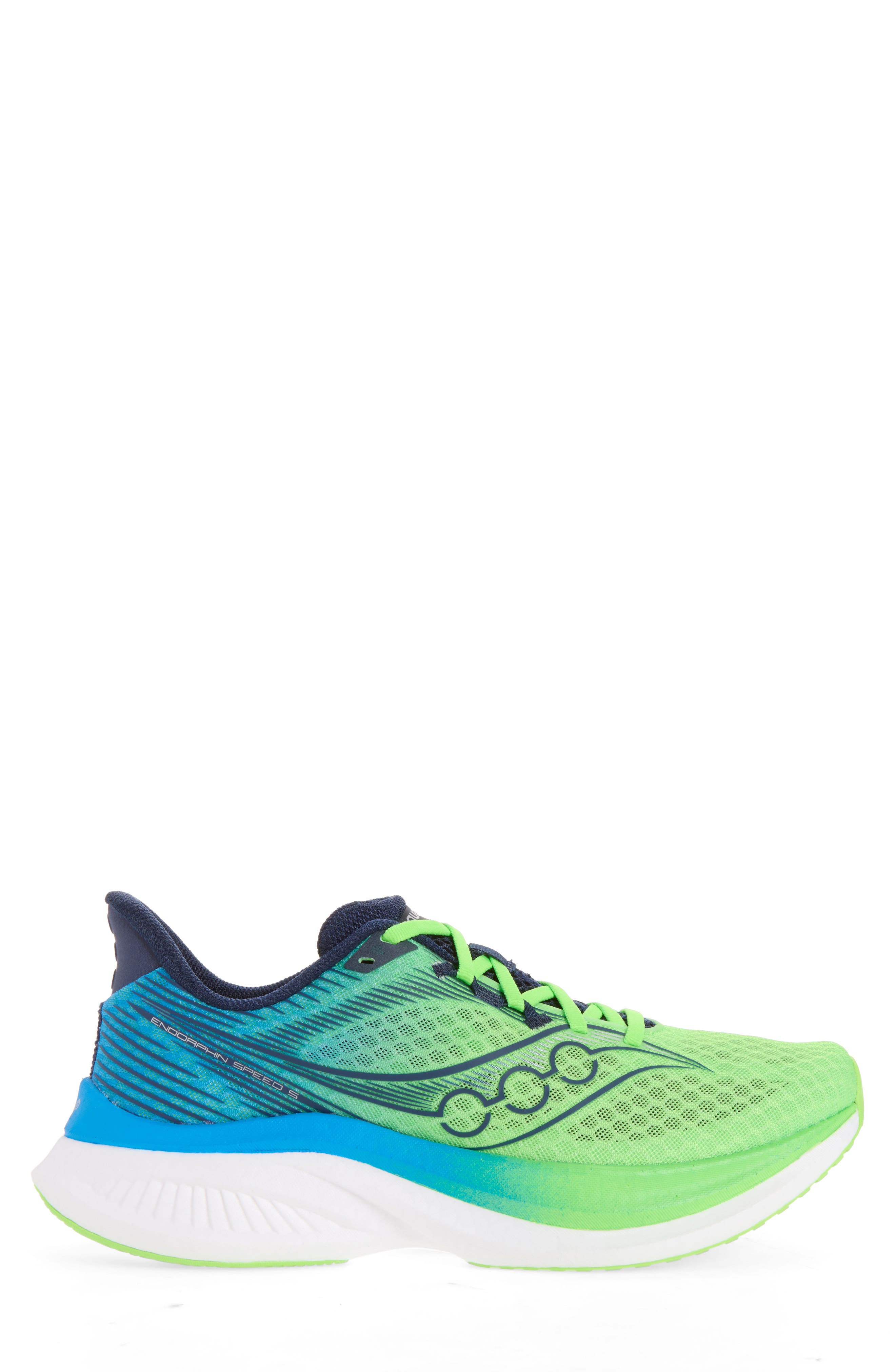Endorphin Speed 5 Running Shoe, Alternate, color, SLIME/ COBALT