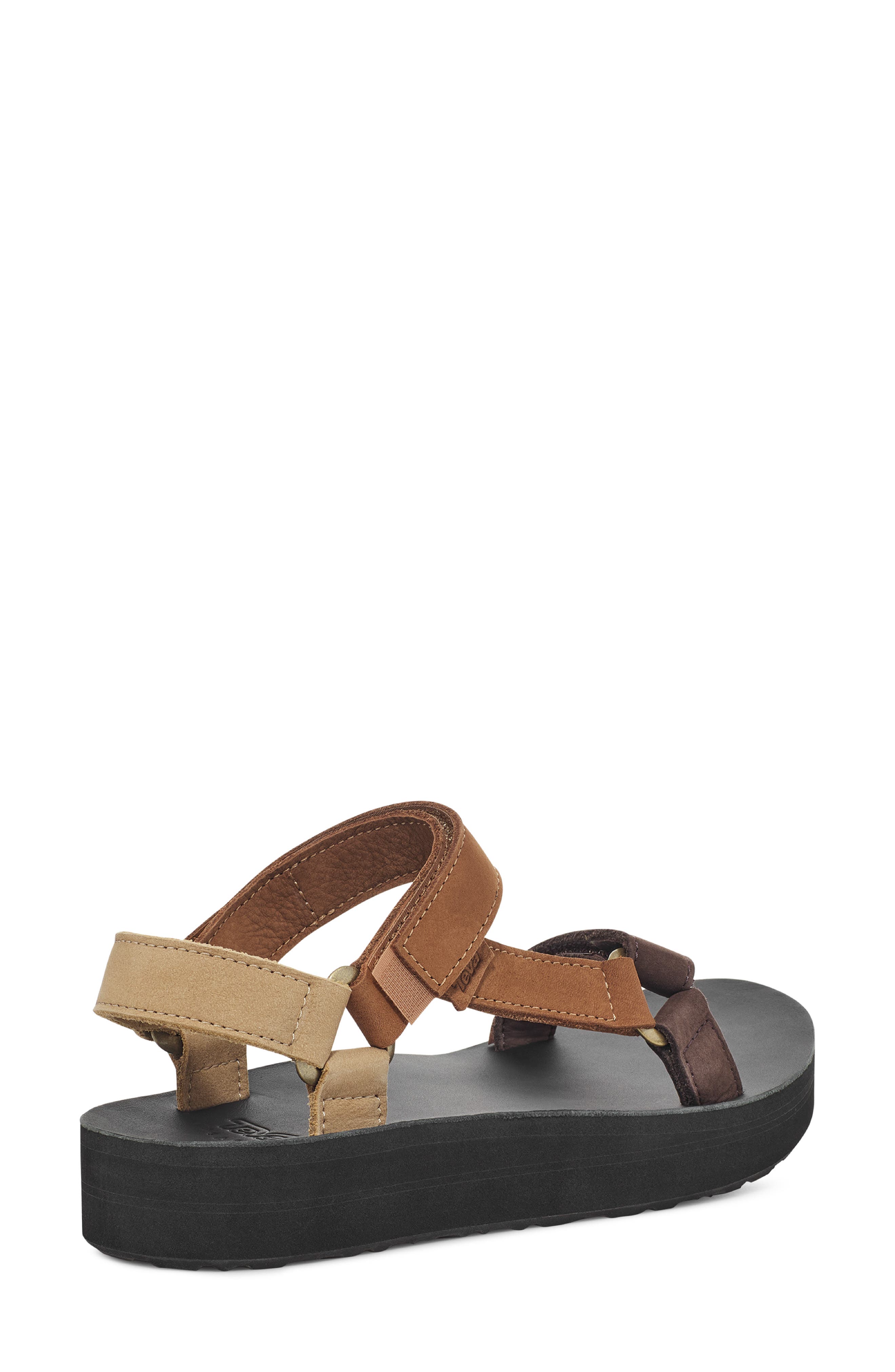 Teva Midform Universal Leather Sandal, Alternate, color, Neutral Multi