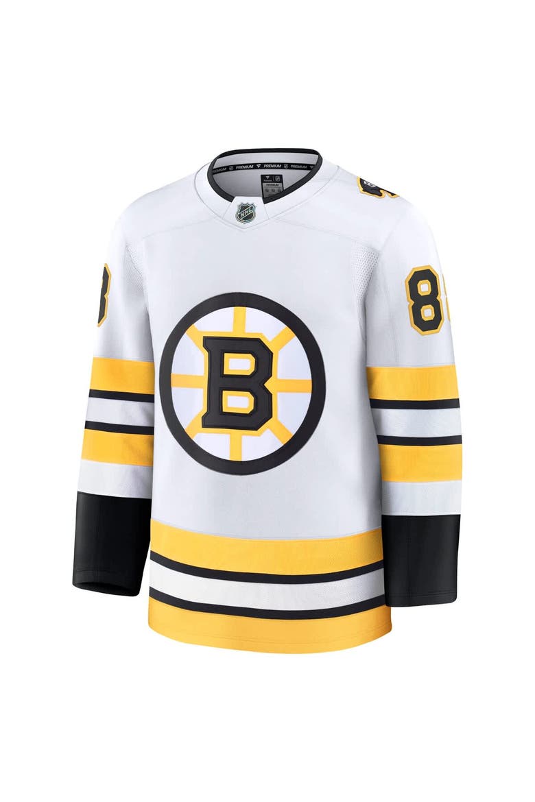 Men's Fanatics David Pastrnak White Boston Bruins Away Premium Player Jersey, Alternate, color, White