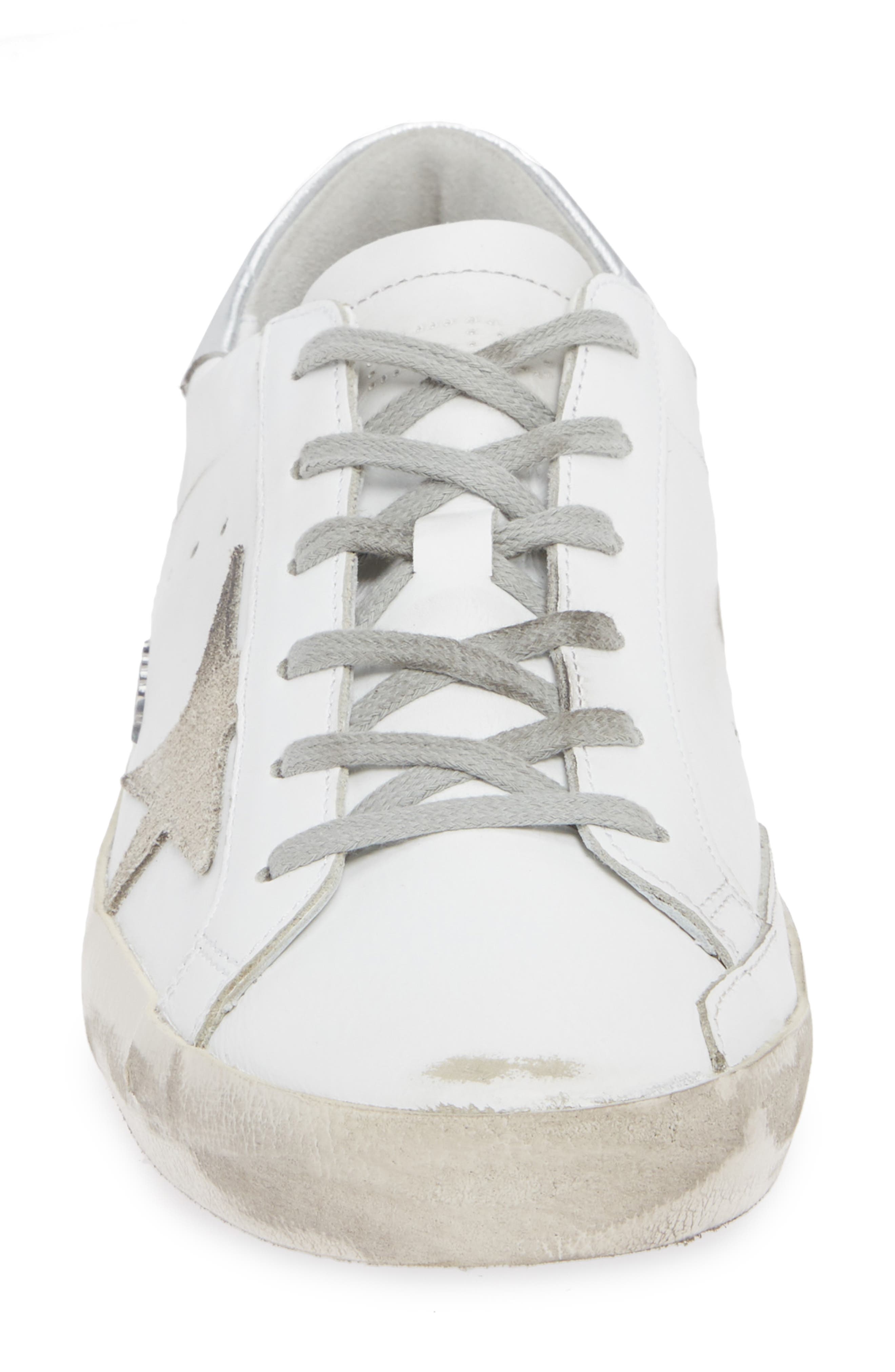Superstar Low Top Sneaker, Alternate, color, WHITE/ SILVER