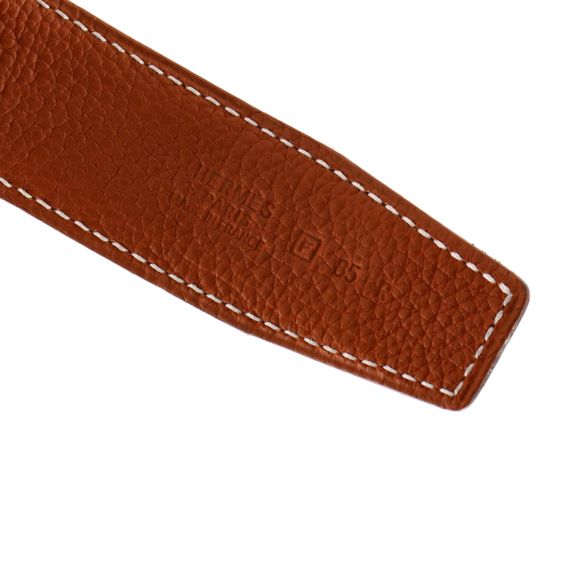 Pre-Owned Hermes Constance Reversible Belt Leather Medium, Alternate, color, Black