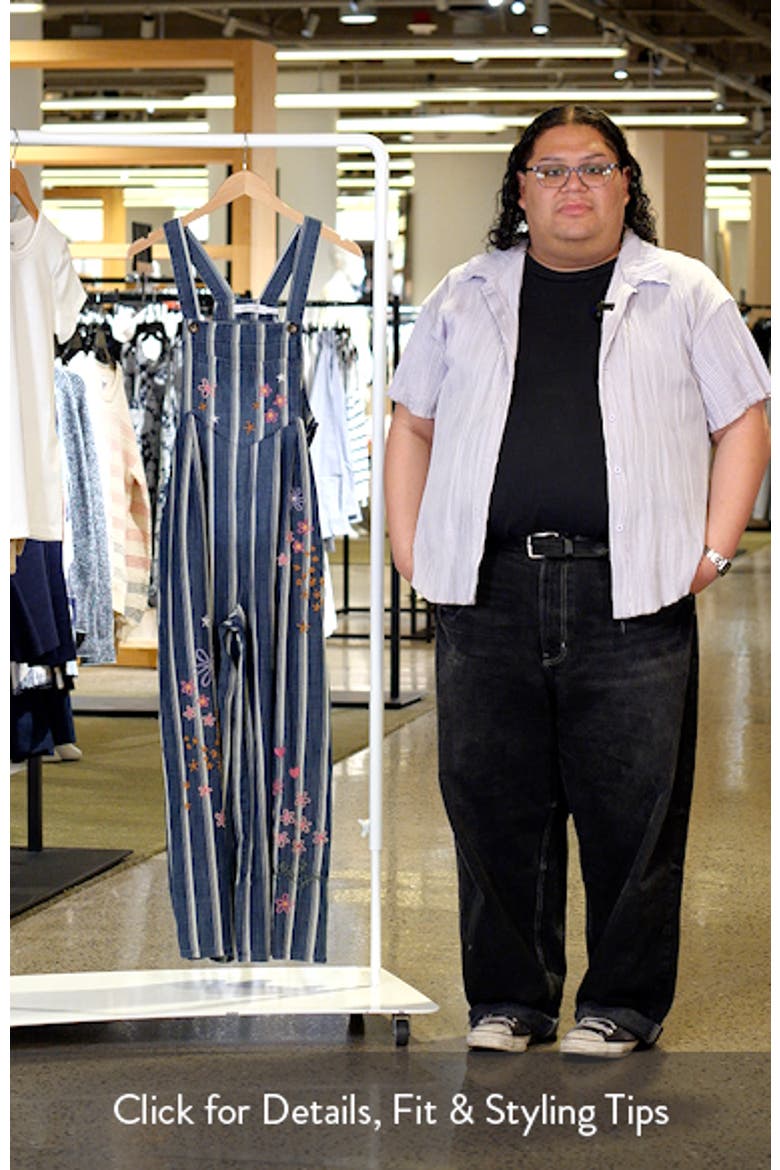 In Full Bloom Denim Overalls video