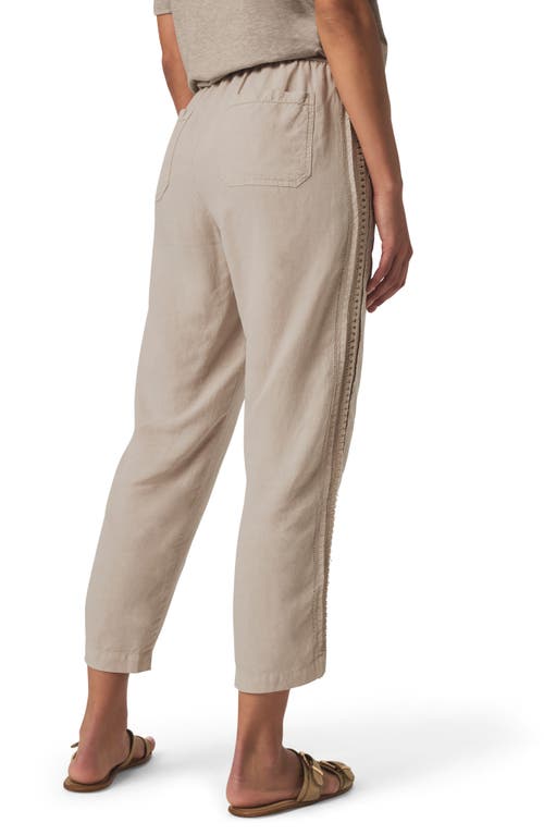 Splendid Angie Straight Leg Linen Blend Drawstring Pants In Neutral