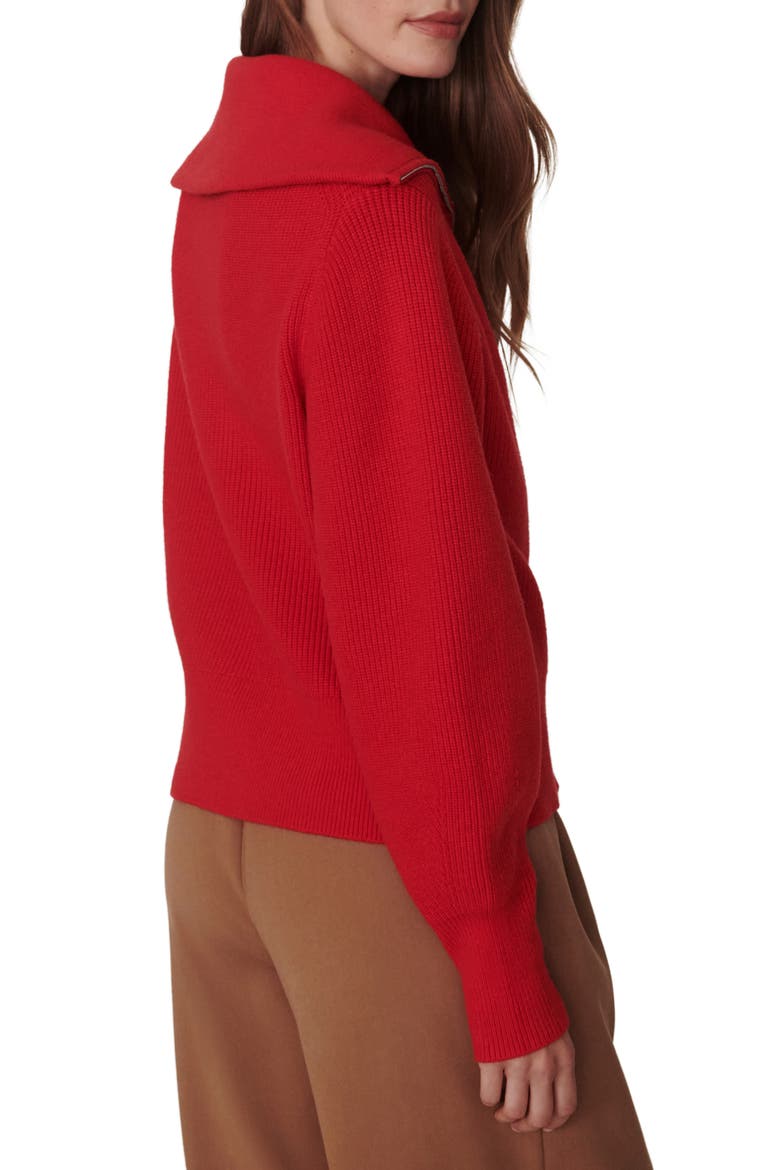 Enrico Knit Zip Jacket, Alternate, color, WASHED RED