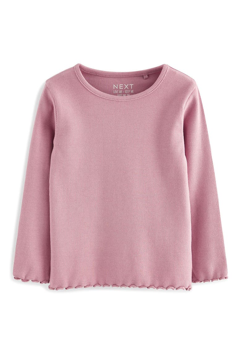 Kids' Assorted 5-Pack Ditsy Rib T-Shirts, Alternate, color, PINK