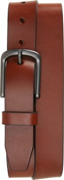 Johnston & Murphy Flat Edge Leather Belt