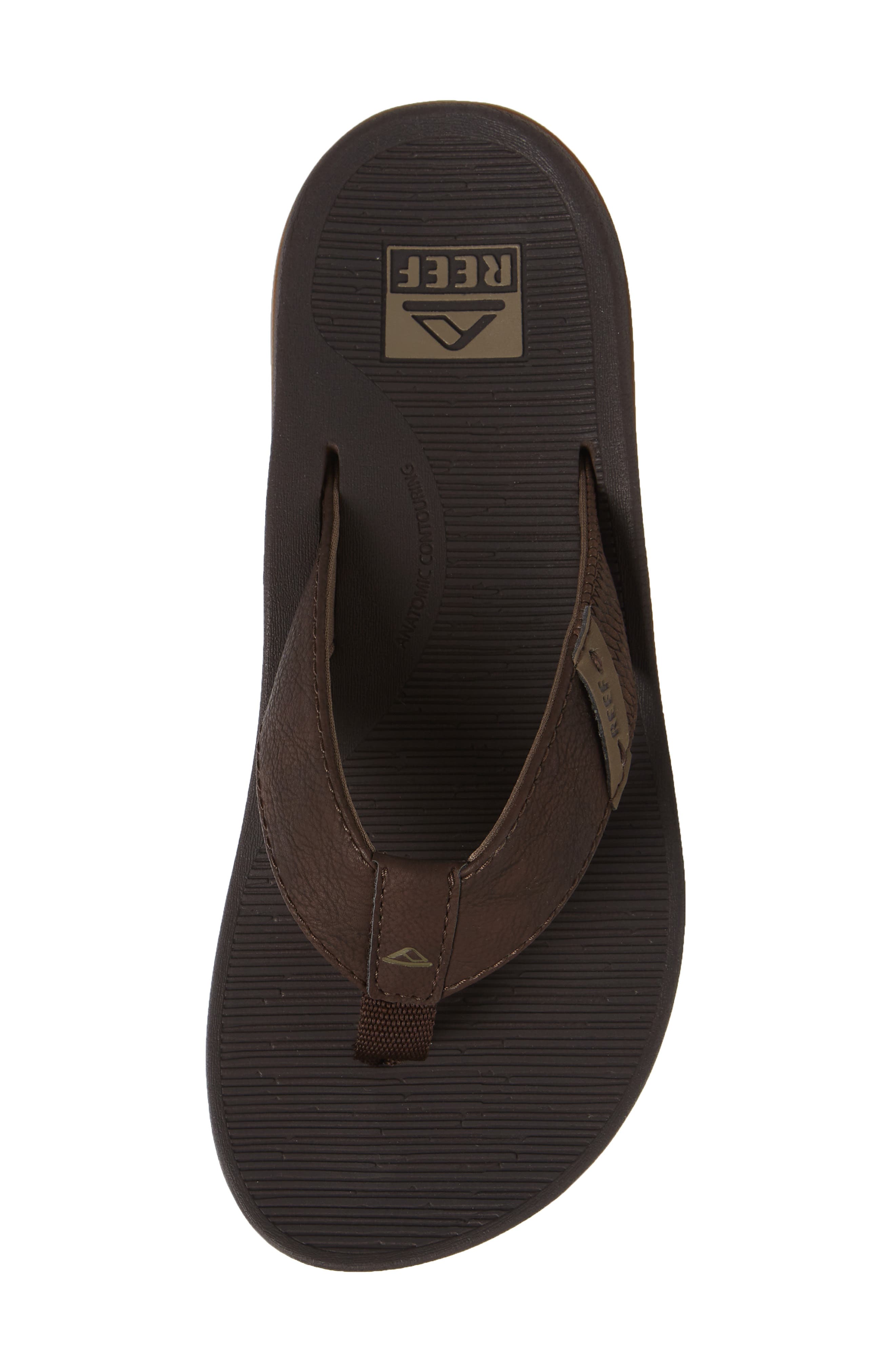 Santa Ana Flip Flop, Alternate, color, BROWN