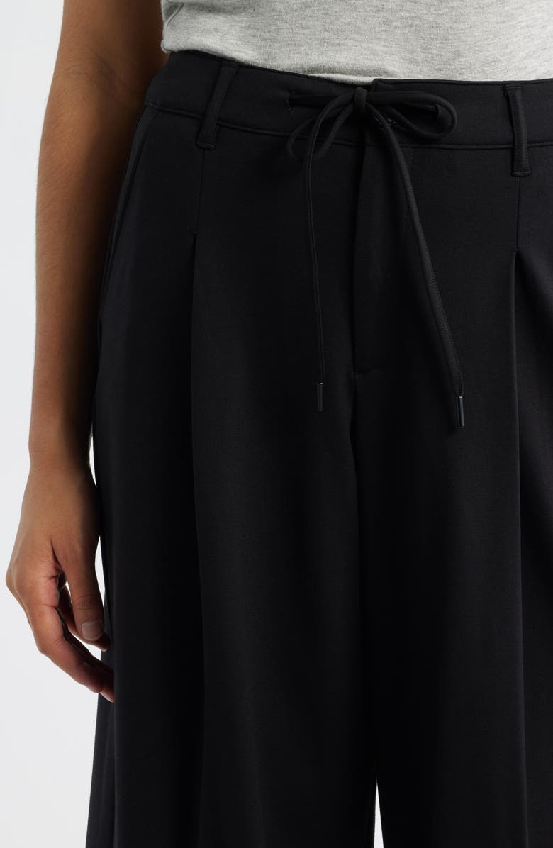 Liverpool Los Angeles Wide Leg Drawstring Pants, Alternate, color, Black