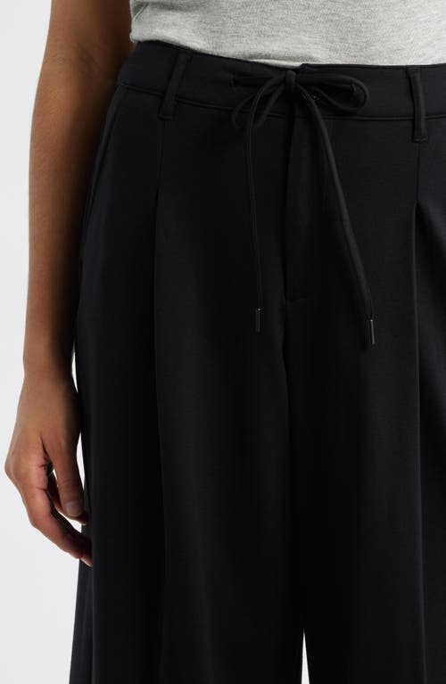 Liverpool Los Angeles Wide Leg Drawstring Pants In Black