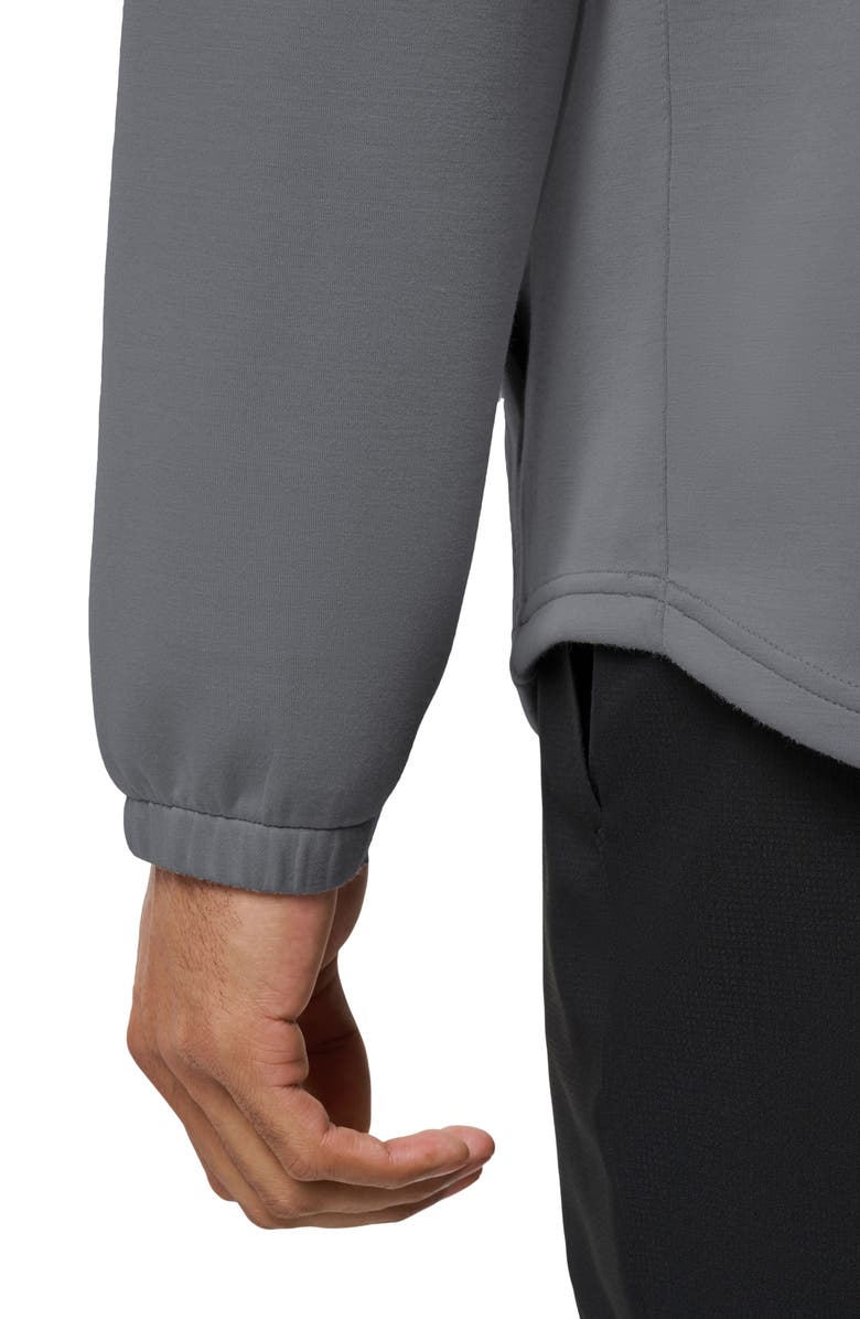 TravisMathew Fibercloud Hoodie, Alternate, color, Light Grey