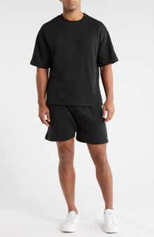 FLEECE FACTORY Short Sleeve Sweatshirt & Shorts Set