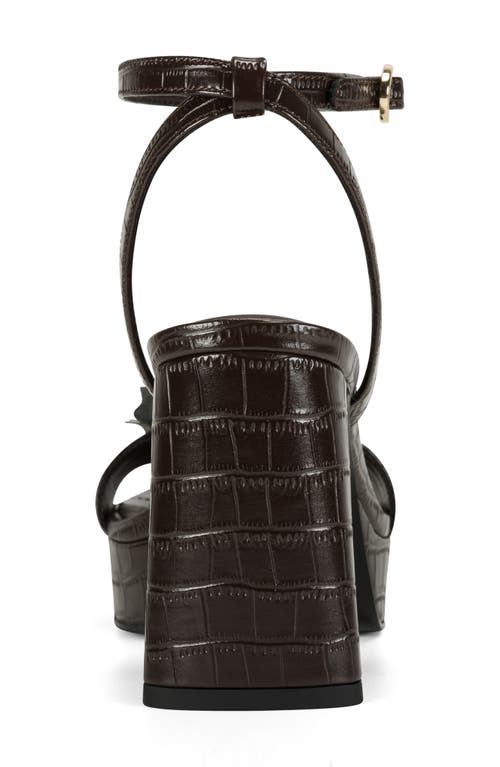 Karl Lagerfeld Paris Haden Ankle Strap Sandal In Brown