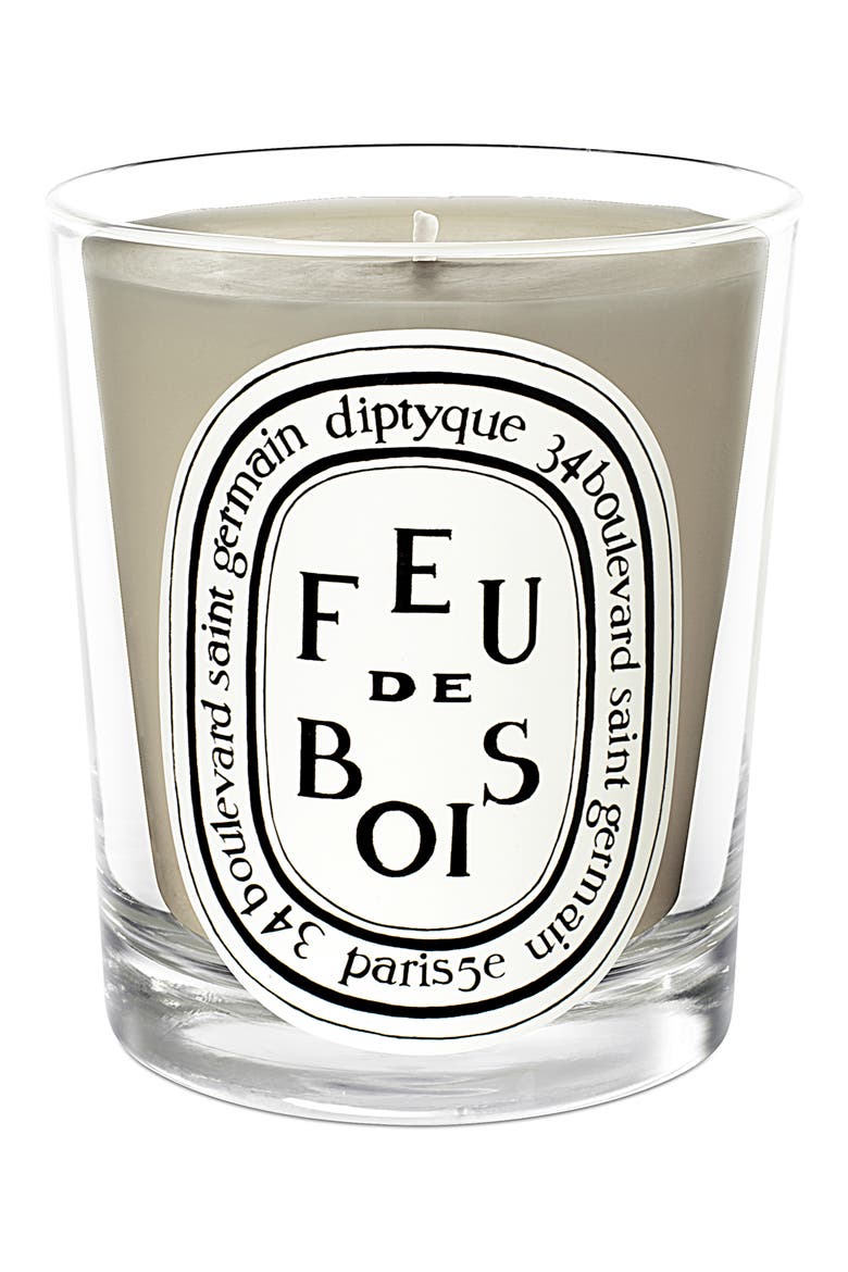 Feu de Bois (Fire Wood) Scented Candle, Main, color, CLEAR VESSEL