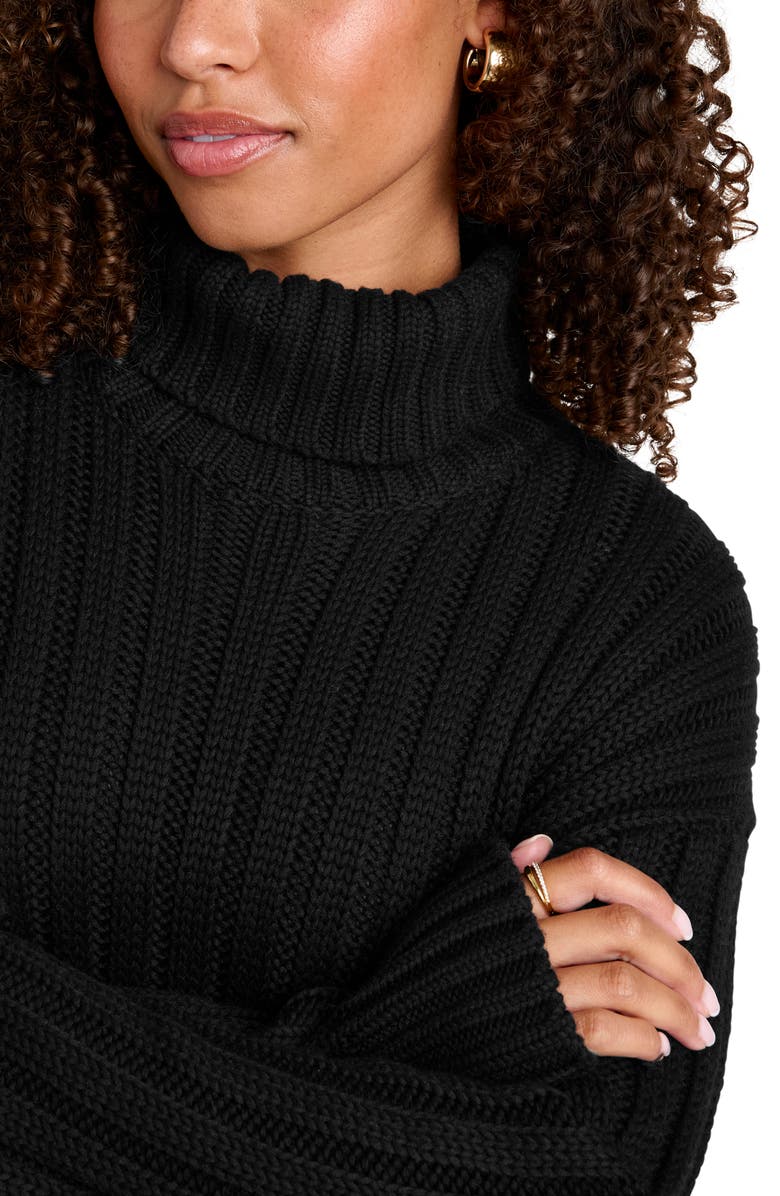 Splendid Felicity Turtleneck Long Sleeve Mini Sweater Dress, Alternate, color,