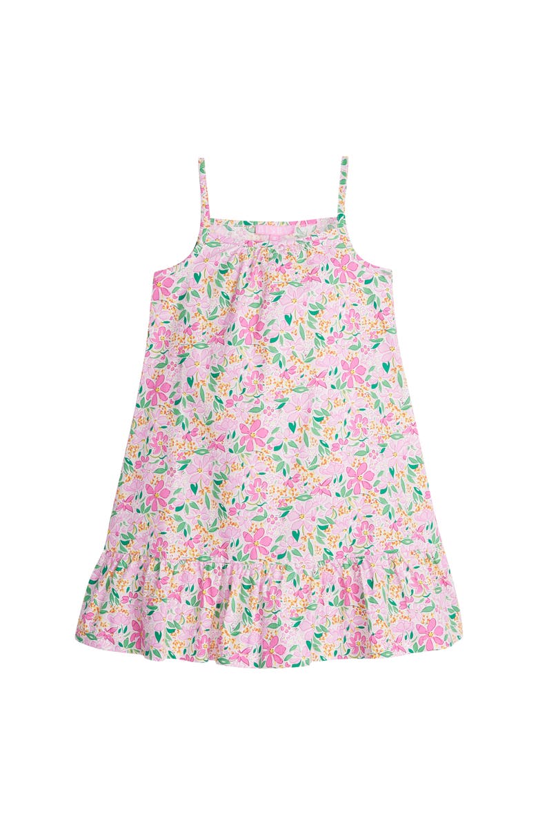 BISBY Kids' Strappy Floral Sundress, Main, color, Frangipani Pink