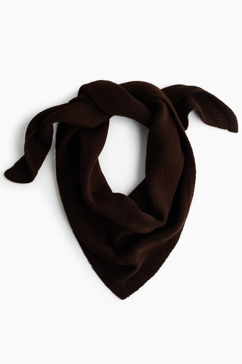 Jumper With Scarf, Alternate, color, Dark brown