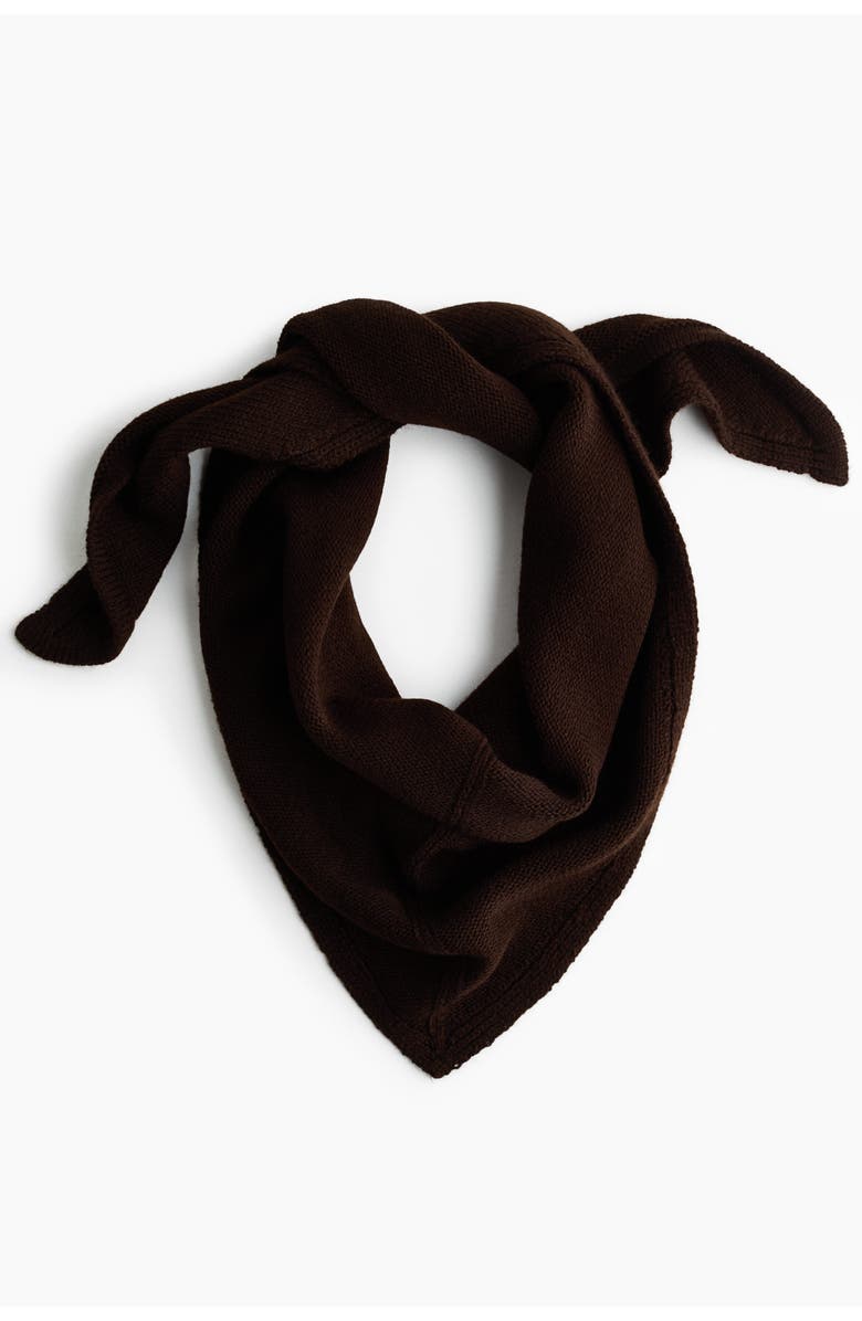 H&M Jumper With Scarf, Alternate, color, Dark Brown